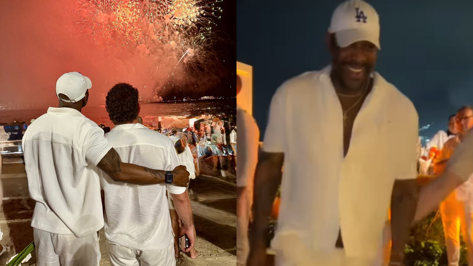 Karamo Brown celebrou a passagem de ano no Brasil • Instagram/Karamo Brown