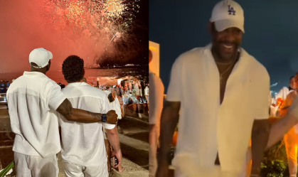 Karamo Brown, de "Queer Eye", passa Réveillon em Copacabana: "Melhor lugar"