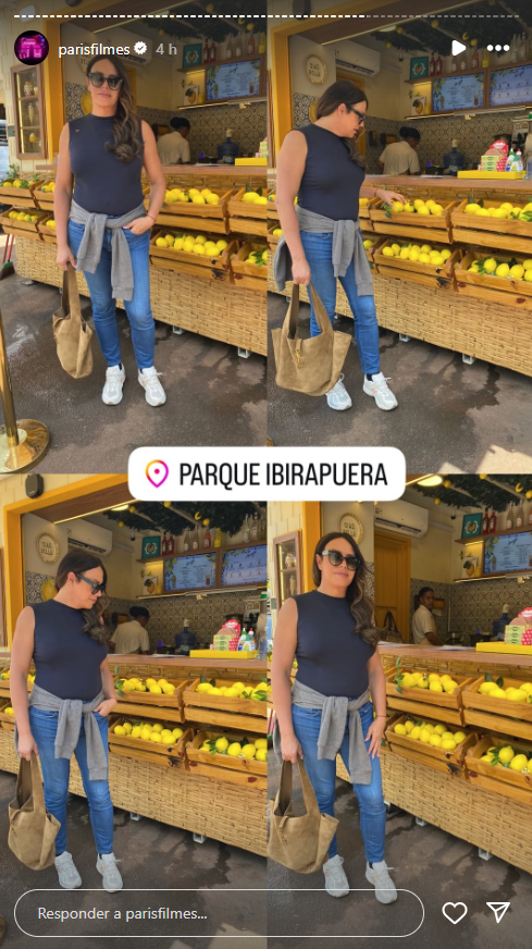 Karla Sofía Gascón está em São Paulo para promover o filme "Emilia Pérez" • Instagram/Paris Filmes