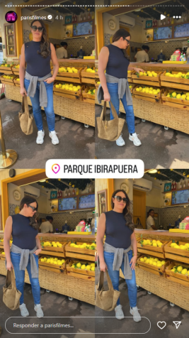 Karla Sofía Gascón está em São Paulo para promover o filme "Emilia Pérez" • Instagram/Paris Filmes