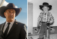 Kevin Costner faz 70 e celebra com foto da infância no estilo "Yellowstone"