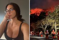 Kim Kardashian lamenta incêndios em Los Angeles: "Meu coração está partido"