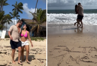 Ex-BBBs Gustavo Marsengo e Laís Caldas celebram nova data de casamento: "1 mês"