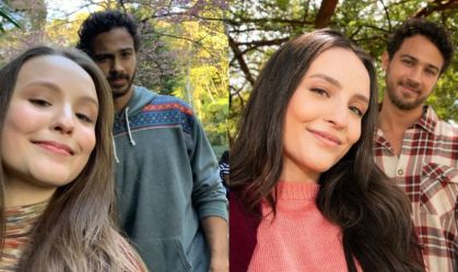 Larissa Manoela e André Luiz Frambach recriam fotos de 5 anos atrás