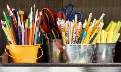 Material escolar. Imagem ilustrativa