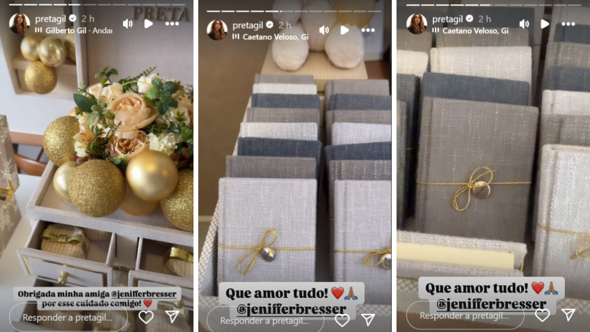 Preta Gil mostrou lembrancinhas de seu quarto de hospital, em São Paulo • Instagram/Preta Gil