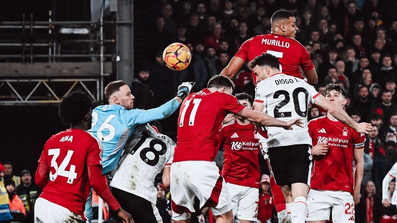 Nottingham Forest e Liverpool empataram em 1 a 1