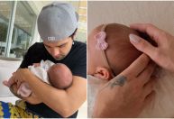 Luan Santana comemora 1º mês da filha: "Presente do Senhor"