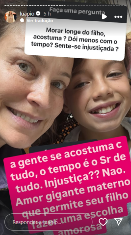 Luana Piovani falou sobre a distância do filho mais velho • Instagram/Luana Piovani