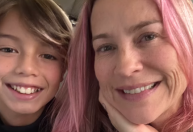 Luana Piovani viaja com o filho Dom para Nova York