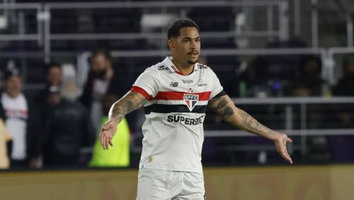 Luciano durante o amistoso contra o Cruzeiro, pela FC Series