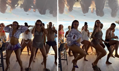 Em barco, Ludmilla posta vídeo dançando funk ao lado de Victoria Monét; veja