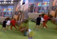 Fãs do BBB25 reagem a empurrão de Maike no Big Fone: "Sem necessidade"