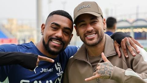 Malcom e Neymar jogaram juntos no Al-Hilal