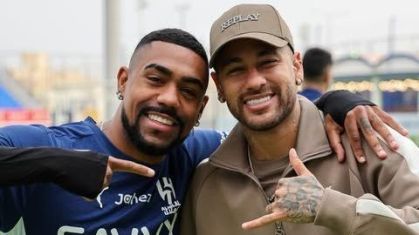 Malcom e Neymar jogaram juntos no Al-Hilal