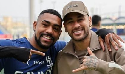 Malcom e Neymar jogaram juntos no Al-Hilal