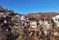 Vídeo mostra rastro de devastação em Malibu por incêndios