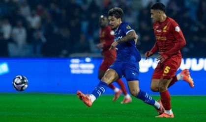 Marcos Leonardo em ação no duelo desta segunda-feira pelo Al-Hilal
