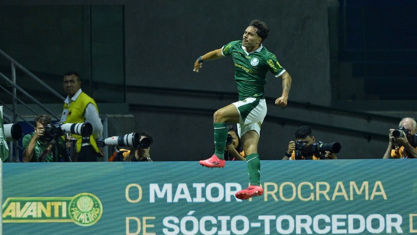 Maurício brilhou no primeiro jogo do Palmeiras na temporada • Renato Pizzuto/Agência Paulistão - Reprodução/X/Paulistao