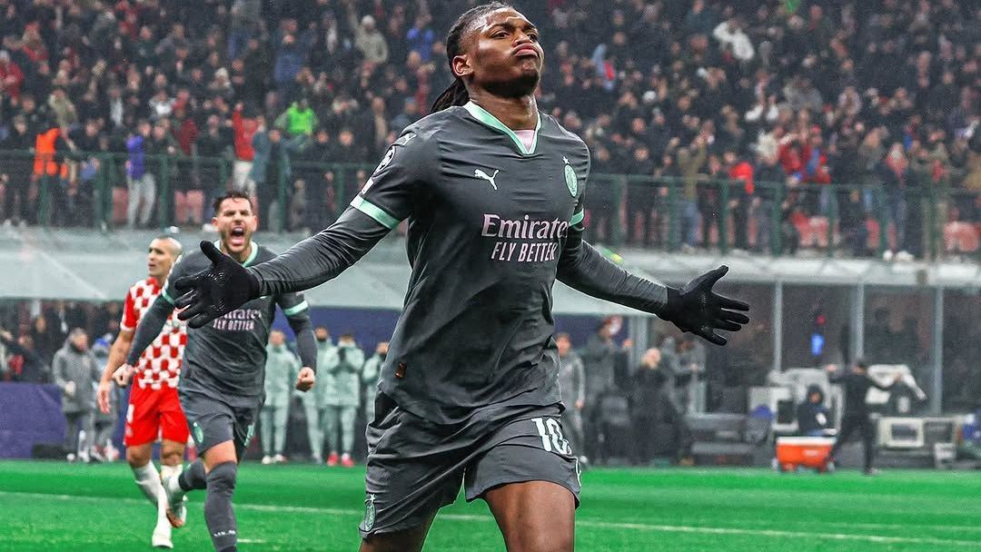 Rafael Leão marcou o gol da vitória do Milan contra o Girona