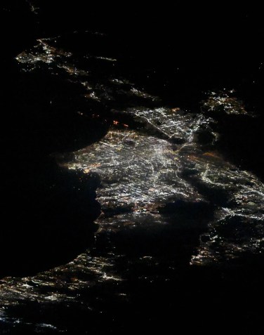 Incêndios em Los Angeles vistos da Estação Espacial Internacional • Nasa/Don Pettit