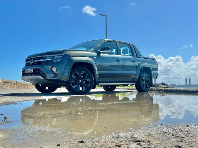 Nova Amarok Extreme V6 2025 ganhou mudanças no visual • Rodrigo Barros/CNN