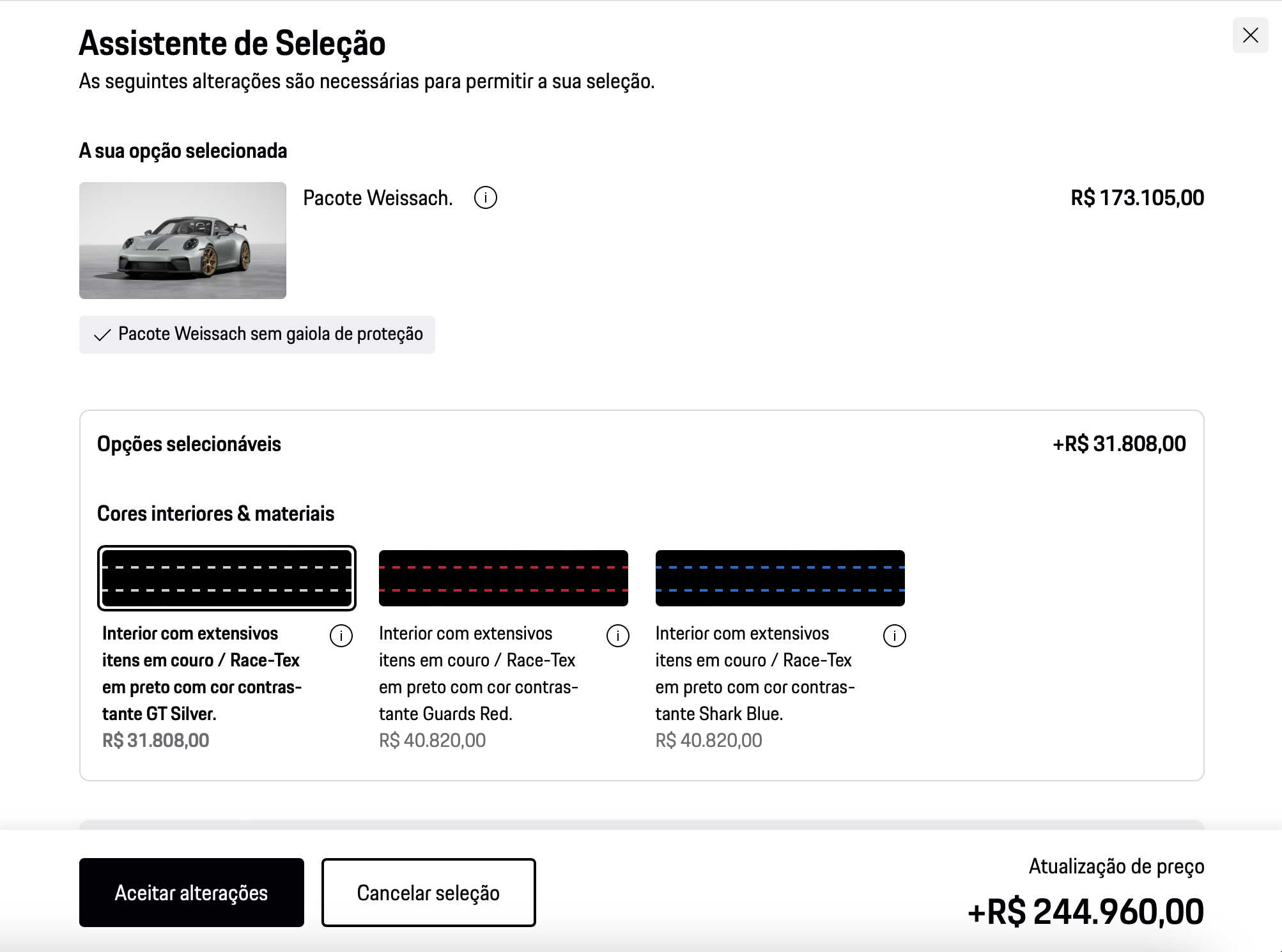 Pacote Weissach traz algumas modificações para o 911 GT3 • Porsche/Reprodução