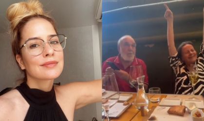 Débora e Lima Duarte vibram ao ouvir Palomma Duarte cantar em novela