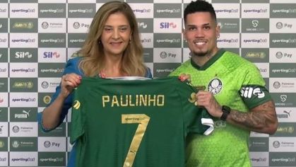 Paulinho foi apresentado oficialmente pelo Palmeiras