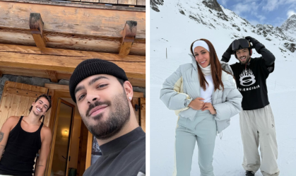 Pedro Sampaio compartilha fotos de viagem à Suíça com namorado e Anitta