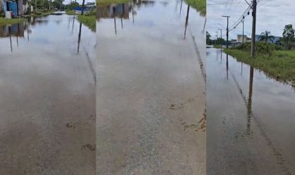 Após chuva intensa e alagamentos, água começa a baixar em Peruíbe (SP)