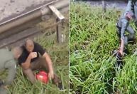 Piloto de helicóptero foi retirado do mato pelos bombeiros em Caieiras