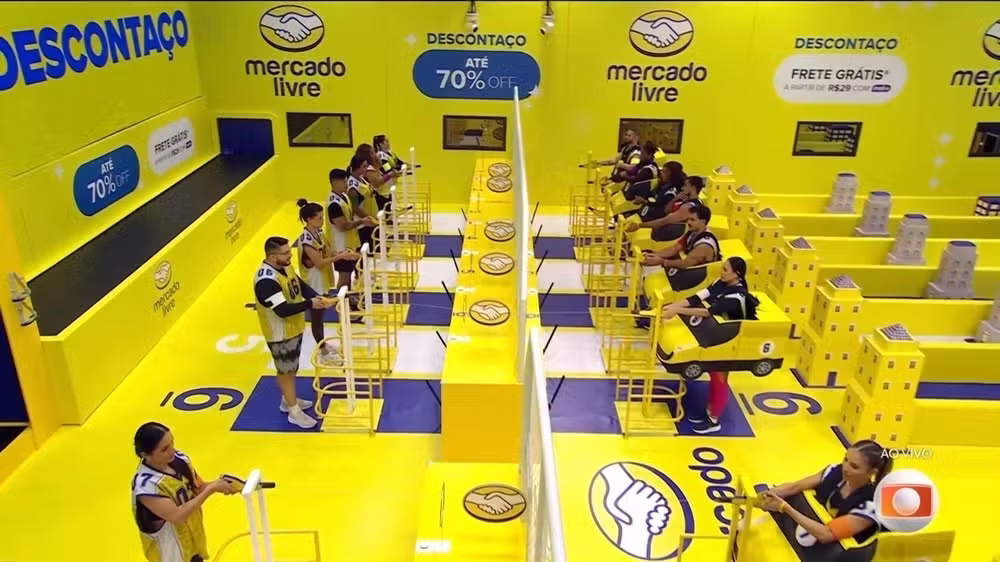 Estreia do BBB25 tem prova de resistência em duplas, valendo imunidade • Globo/Reprodução