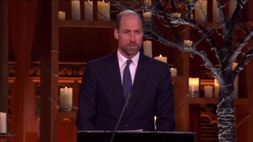 Príncipe William em evento no Guildhall de Londres em celebração ao Dia Internacional em Memória das Vítimas do Holocausto.