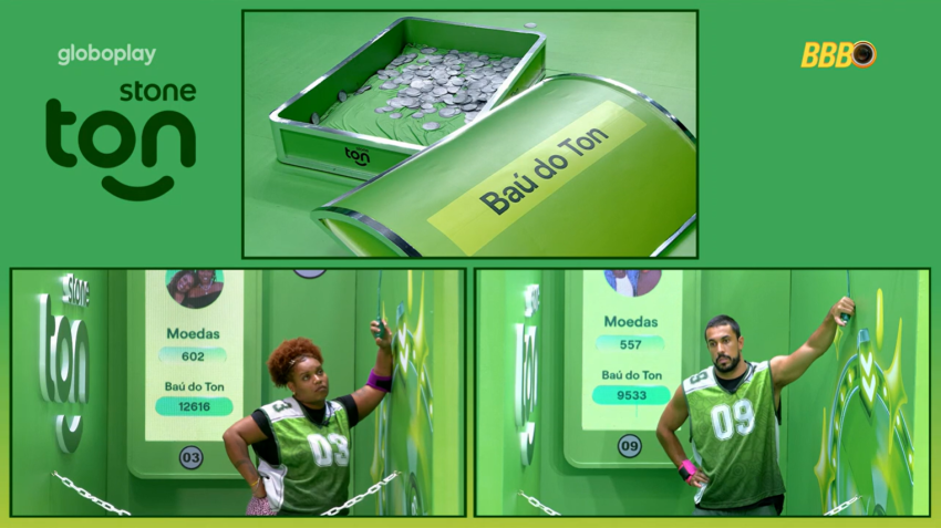 Participantes Camilla e Maike foram os finalistas da prova de resistência • Reprodução/TV Globo