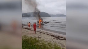 Aeronave de pequeno porte cai em Ubatuba (SP)
