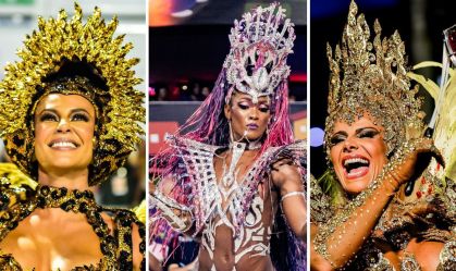 Paolla Oliveira, Érika Januza e Viviane Araújo são algumas das rainhas do Carnaval do Rio de Janeiro