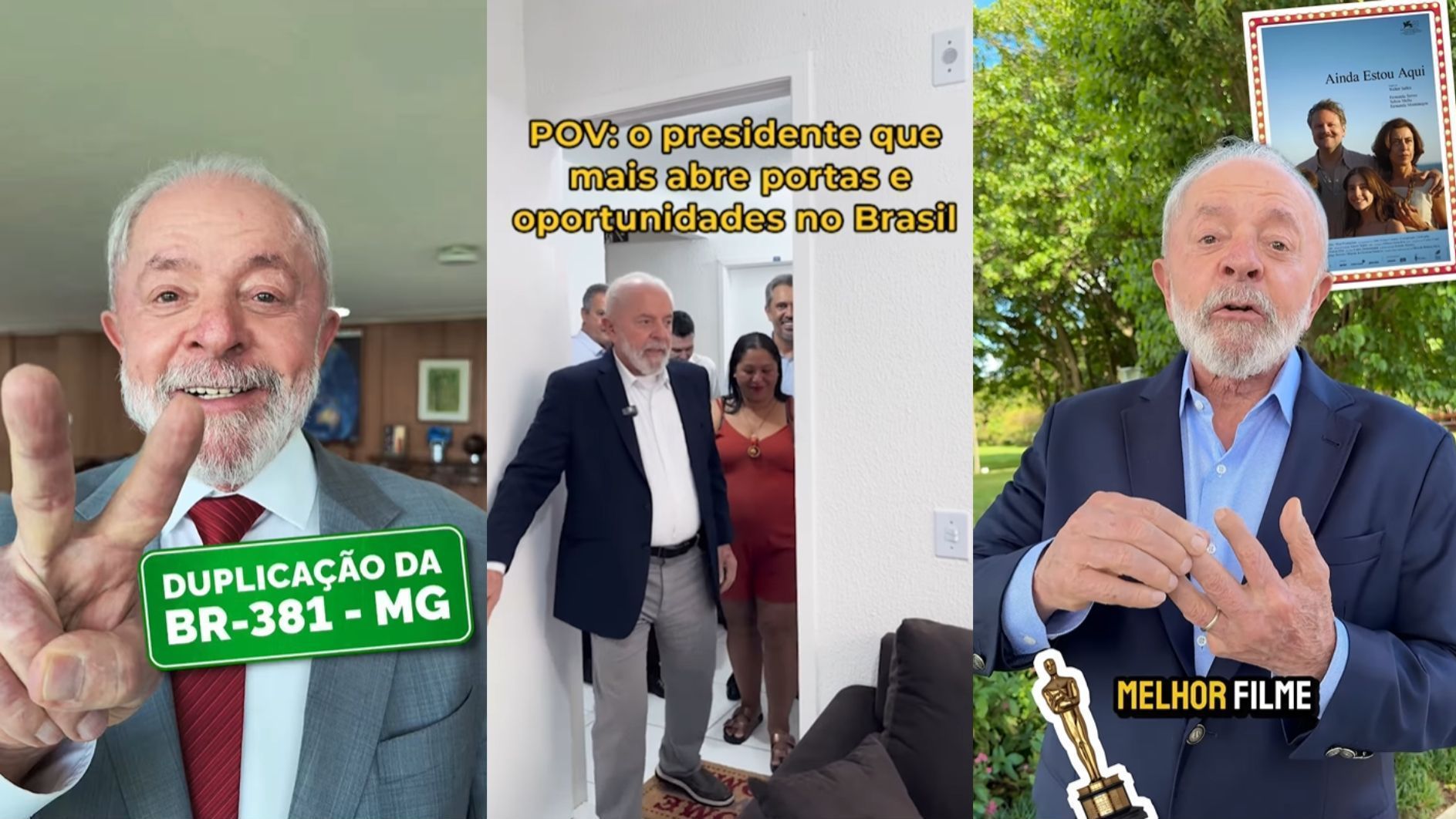 Postagens no Instagram do presidente Lula (PT)