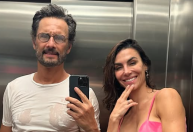 Rodrigo Santoro se declara para Mel Fronckowiak em aniversário: "Te amo"