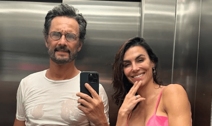 Rodrigo Santoro se declara para Mel Fronckowiak em aniversário: "Te amo"