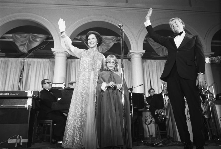 Rosalynn Carter foi visionária, mas pouco reconhecida na época por sua demonstração de estilo sustentável • Bettmann/Getty Images
