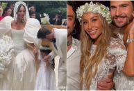 Sabrina Sato usou dois vestidos e entrou com Zoe em casamento; veja