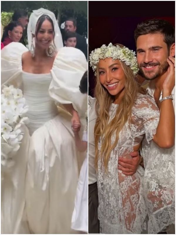 Sabrina Sato usou dois vestidos em casamento com Nicolas Prattes • Instagram / Sabrina Sato