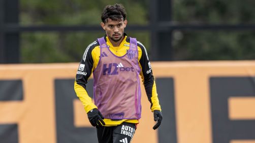 Gustavo Scarpa em treino do Atlético-MG nos Estados Unidos