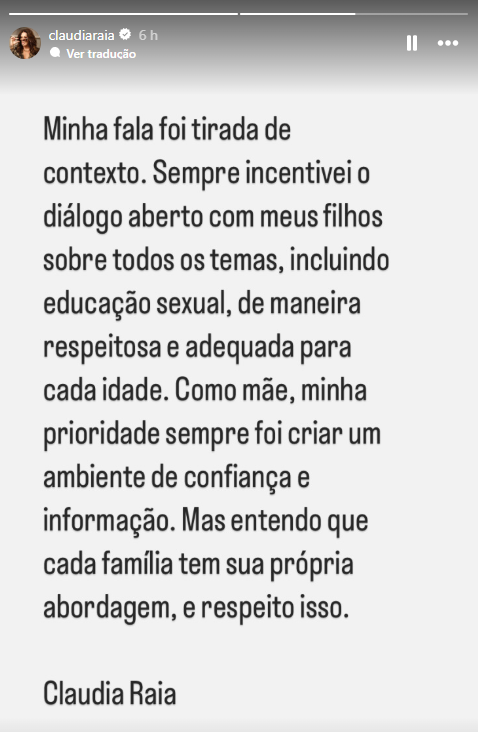 • Instagram/Claudia Raia