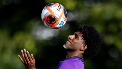 Talles Magno em treino do Corinthians na pré-temporada
