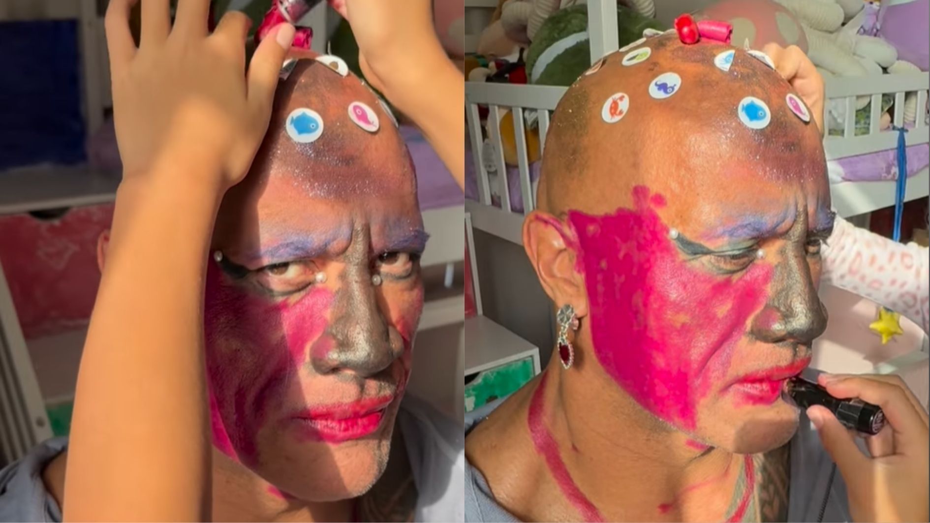 the rock filhas maquiagem