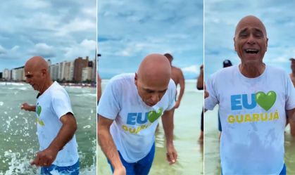Vídeo: prefeito de Guarujá bebe água do mar após surto de virose