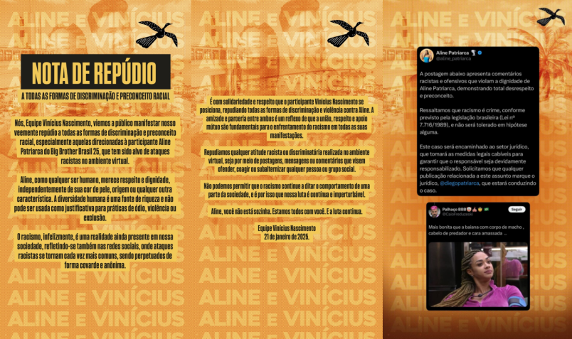 • Instagram/Vinicius Nascimento/Aline Patriarca