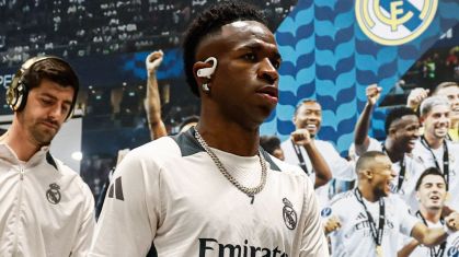 Vinicius Jr. chega para Real Madrid x RB Salzburg pela Champions League